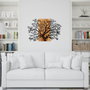 Wallity Kavak Accesorio Decorativo de Pared Negro y Nogal